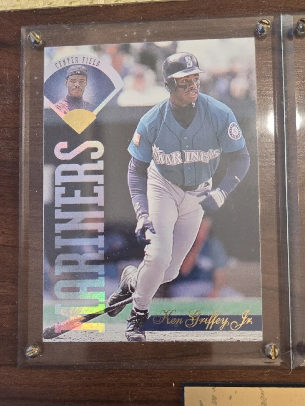 Seattle Mariners Dual Card Display Plaque - With Ken Griffey Jr. + Randy Johnson